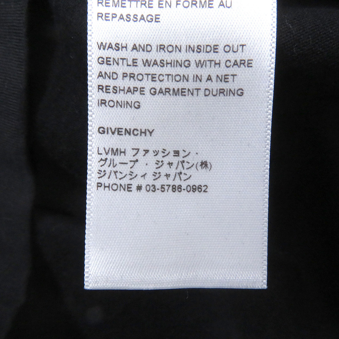 GIVENCHY(ジバンシィ)の美品 GIVENCHY ジバンシィ 22SS BM716B3Y6B コットン 4Gロゴ エンブロイダリー SLIM FIT カットソー 半袖Ｔシャツ ブラック L 正規品 メンズ メンズのトップス(Tシャツ/カットソー(半袖/袖なし))の商品写真