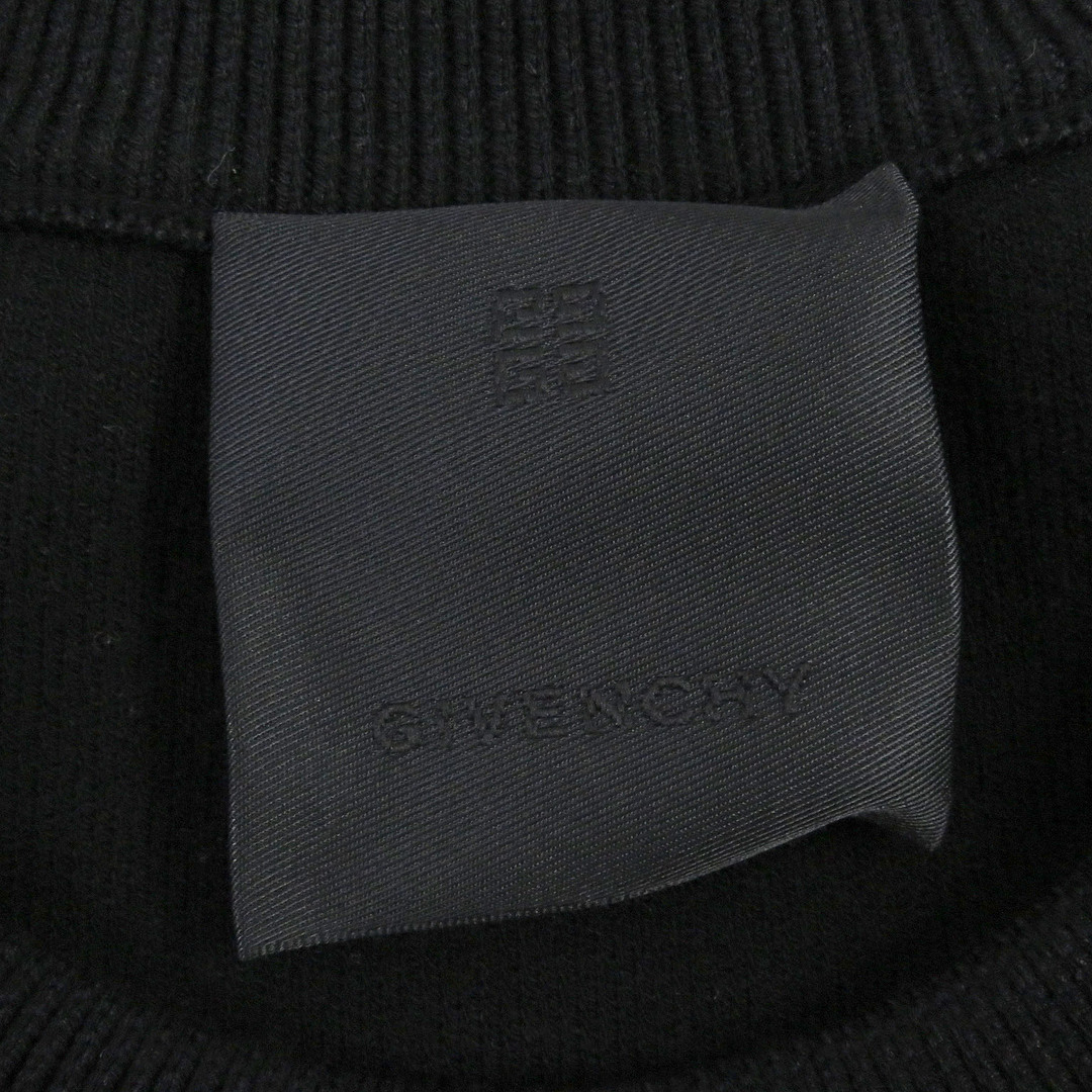 GIVENCHY(ジバンシィ)の極美品 GIVENCHY ジバンシィ BM90FQ4Y7U パドロック エンベリッシュド 長袖 クルーネック トレーナー スウェット ブラック L イタリア製 正規品 メンズ メンズのトップス(スウェット)の商品写真