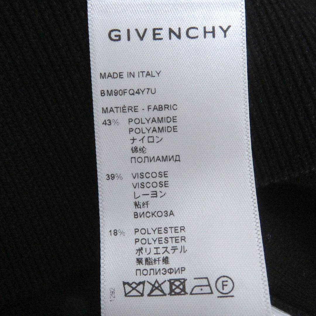 GIVENCHY(ジバンシィ)の極美品 GIVENCHY ジバンシィ BM90FQ4Y7U パドロック エンベリッシュド 長袖 クルーネック トレーナー スウェット ブラック L イタリア製 正規品 メンズ メンズのトップス(スウェット)の商品写真