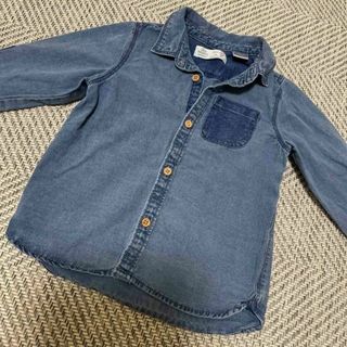 ザラキッズ(ZARA KIDS)のZARA BOY✨デニムシャツ美品◎✨90(Tシャツ/カットソー)