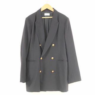 プラステ(PLST)の美品 PLST プラステ 12-2104012 ダブルブレストジャケット L ポリエステル他 レディース AY5275A42 (ロングコート)