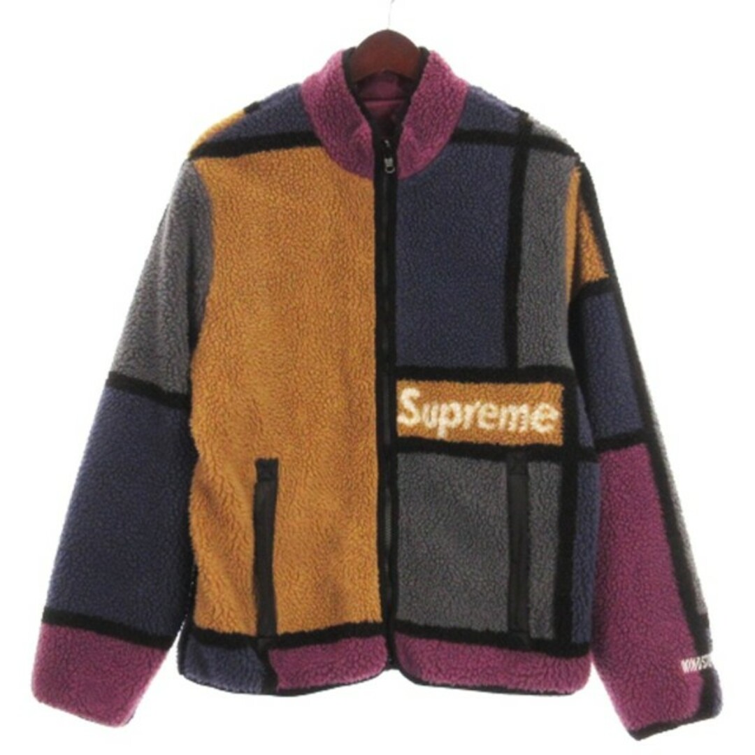 Supreme(シュプリーム)のシュプリーム 20AW リバーシブル フリース ジャケット パープル系 M メンズのジャケット/アウター(ブルゾン)の商品写真