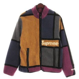 シュプリーム(Supreme)のシュプリーム 20AW リバーシブル フリース ジャケット パープル系 M(ブルゾン)