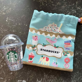 Starbucks - スタバ　スターバックス　ミニカップ＆巾着セット