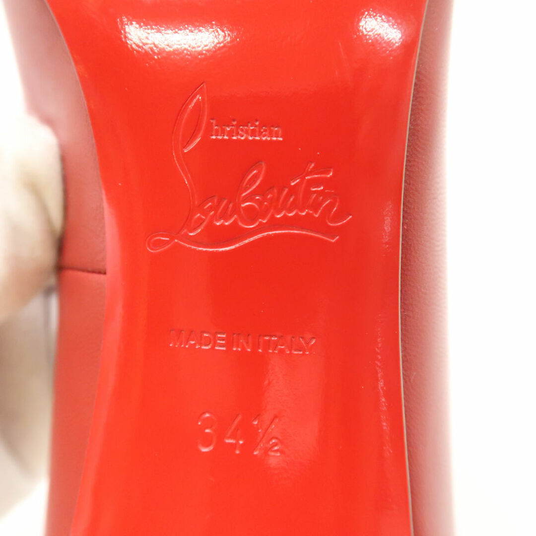 美品 Christian Louboutin ルブタン パンプス 34.5 ポインテッドトゥ トゥスタッズ レディース AN697C  レディースの靴/シューズ(ハイヒール/パンプス)の商品写真