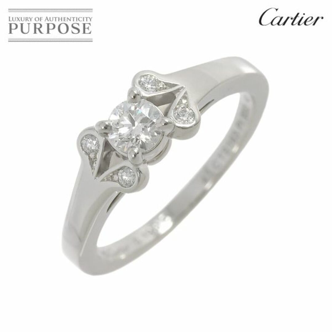 Cartier(カルティエ)のカルティエ Cartier バレリーナ ダイヤ 0.19ct E/VVS1/EX #47 リング Pt プラチナ 指輪【証明書・鑑定書付き】VLP 90212960 レディースのアクセサリー(リング(指輪))の商品写真