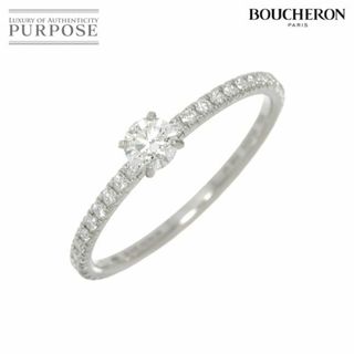 ブシュロン(BOUCHERON)のブシュロン BOUCHERON ミニ ビーラブド ダイヤ 0.21ct G/VVS2/3EX #53 リング Pt プラチナ 指輪 【証明書・鑑定書付き】VLP 90220356(リング(指輪))