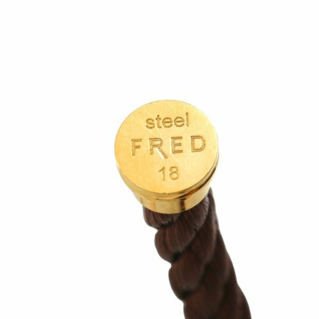 FRED(フレッド)のフレッド FRED フォース10 LM ハーフダイヤ ブレスレット #18 セラミック K18 PG ピンクゴールド ケーブル 750【証明書付き】 VLP 90222857 レディースのアクセサリー(ブレスレット/バングル)の商品写真