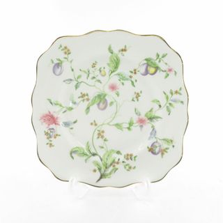 ウェッジウッド(WEDGWOOD)の美品 WEDGWOOD ウェッジウッド スウィートプラム スクエアプレート 皿 デザート スイート SU6128B3 (食器)