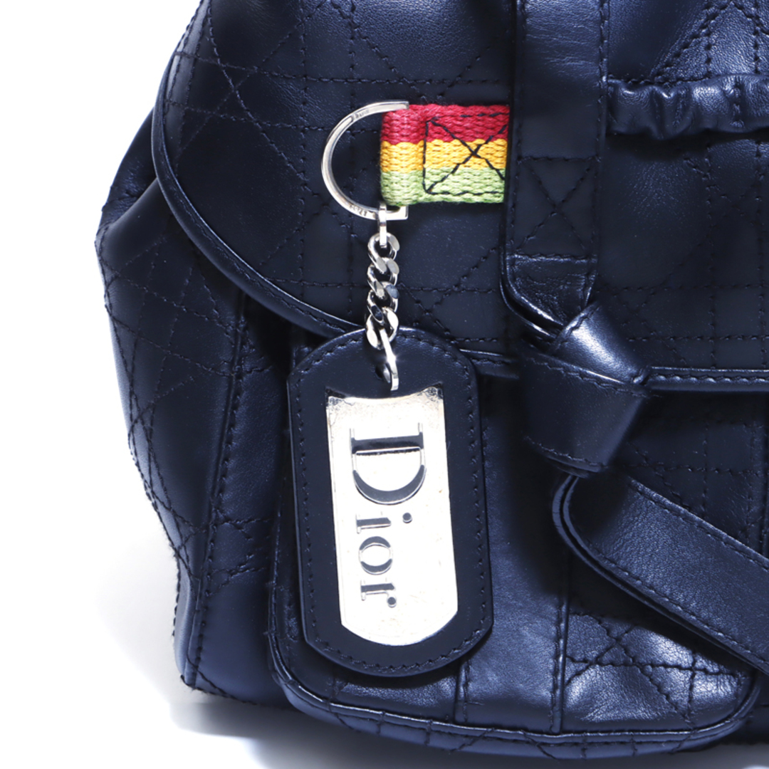 Christian Dior(クリスチャンディオール)のディオール Dior レザー 本革 ステッチ キーホルダー 16-MA-0015 ハンドバッグ レディースのバッグ(ハンドバッグ)の商品写真