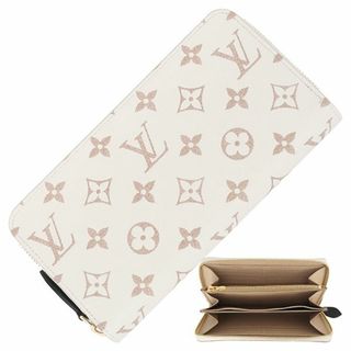 ルイヴィトン(LOUIS VUITTON)のルイヴィトン ジッピーウォレット モノグラムデュンヌ ホワイト ベージュ系 ゴールド金具 レディース 新品 1155(財布)