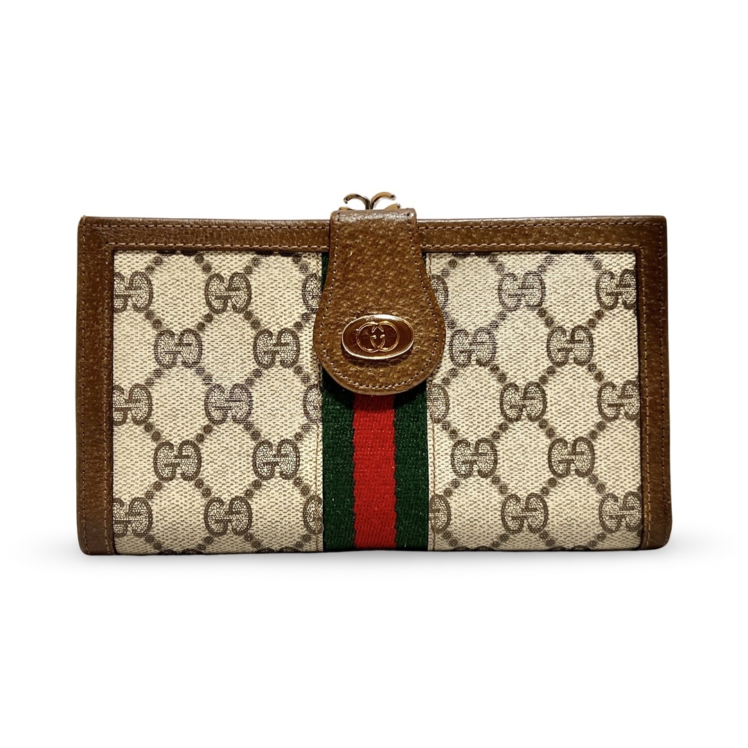 GUCCI オールドグッチ シェリーライン GG がま口 長財布 GUCCI オールドグッチ シェリーライン GG がま口 長財布