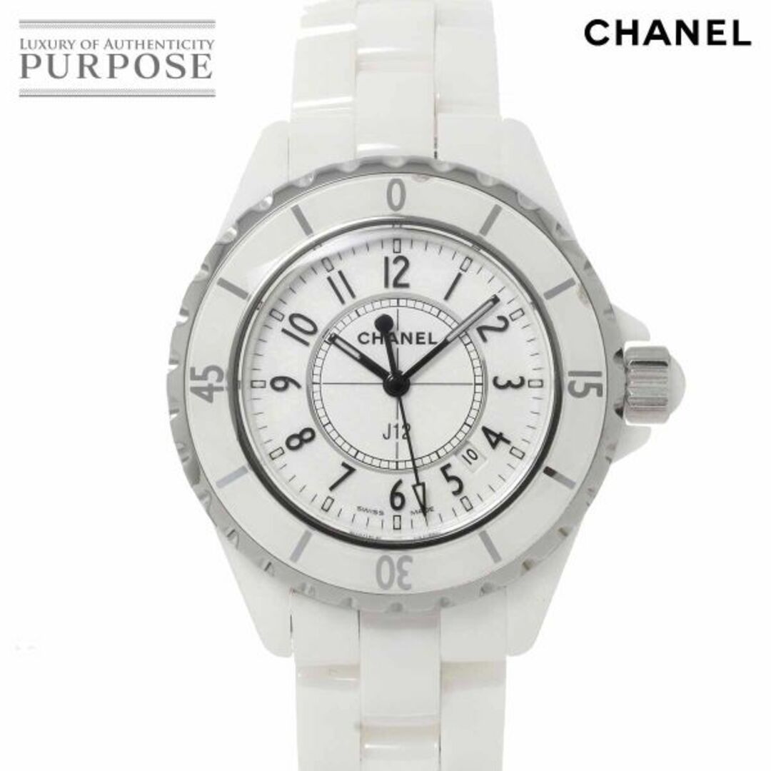 CHANEL(シャネル)のシャネル CHANEL J12 33mm H0968 レディース 腕時計 デイト ホワイト セラミック クォーツ ウォッチ VLP 90227818 レディースのファッション小物(腕時計)の商品写真