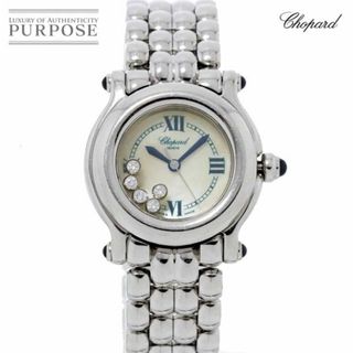 ショパール(Chopard)のショパール Chopard ハッピースポーツ 27/8250 23 レディース 腕時計 5P ダイヤ ホワイトシェル 文字盤 クォーツ Happy sports VLP 90228001(腕時計)