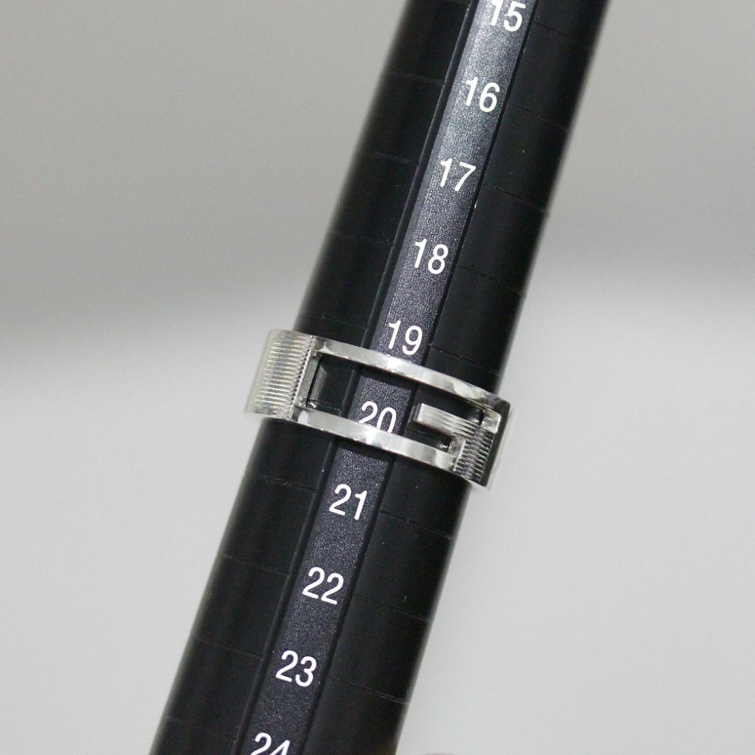 Gucci(グッチ)のグッチ GUCCI ブランデッド Gロゴ リング 19.5号 SV925 指輪 メンズのアクセサリー(リング(指輪))の商品写真