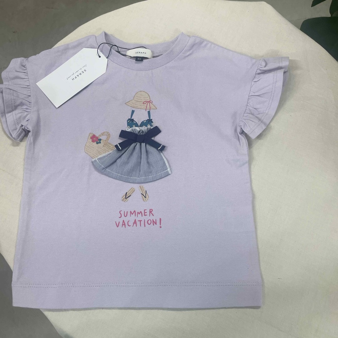 Seraph(セラフ)のseraph モチーフTシャツ　新品未使用 キッズ/ベビー/マタニティのキッズ服女の子用(90cm~)(Tシャツ/カットソー)の商品写真