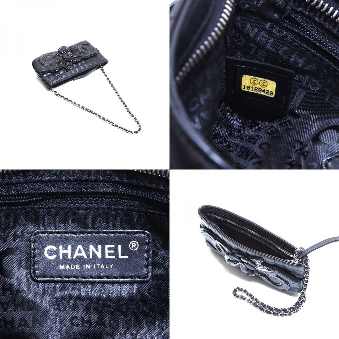 CHANEL(シャネル)のシャネル CHANEL ポシェット カメリア チェーン ショルダーバッグ ラムスキン レディースのバッグ(ショルダーバッグ)の商品写真