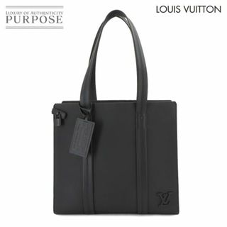 ルイヴィトン(LOUIS VUITTON)の未使用 展示品 ルイ ヴィトン LOUIS VUITTON アエログラム テイクオフ トート バッグ レザー ブラック M57308 RFID VLP 90226714(トートバッグ)