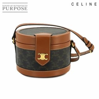 セリーヌ(celine)の未使用 展示品 セリーヌ CELINE トリオンフ タンブール ミディアム ショルダー バッグ PVC レザー ブラック ブラウン 19519 VLP 90226721(ショルダーバッグ)