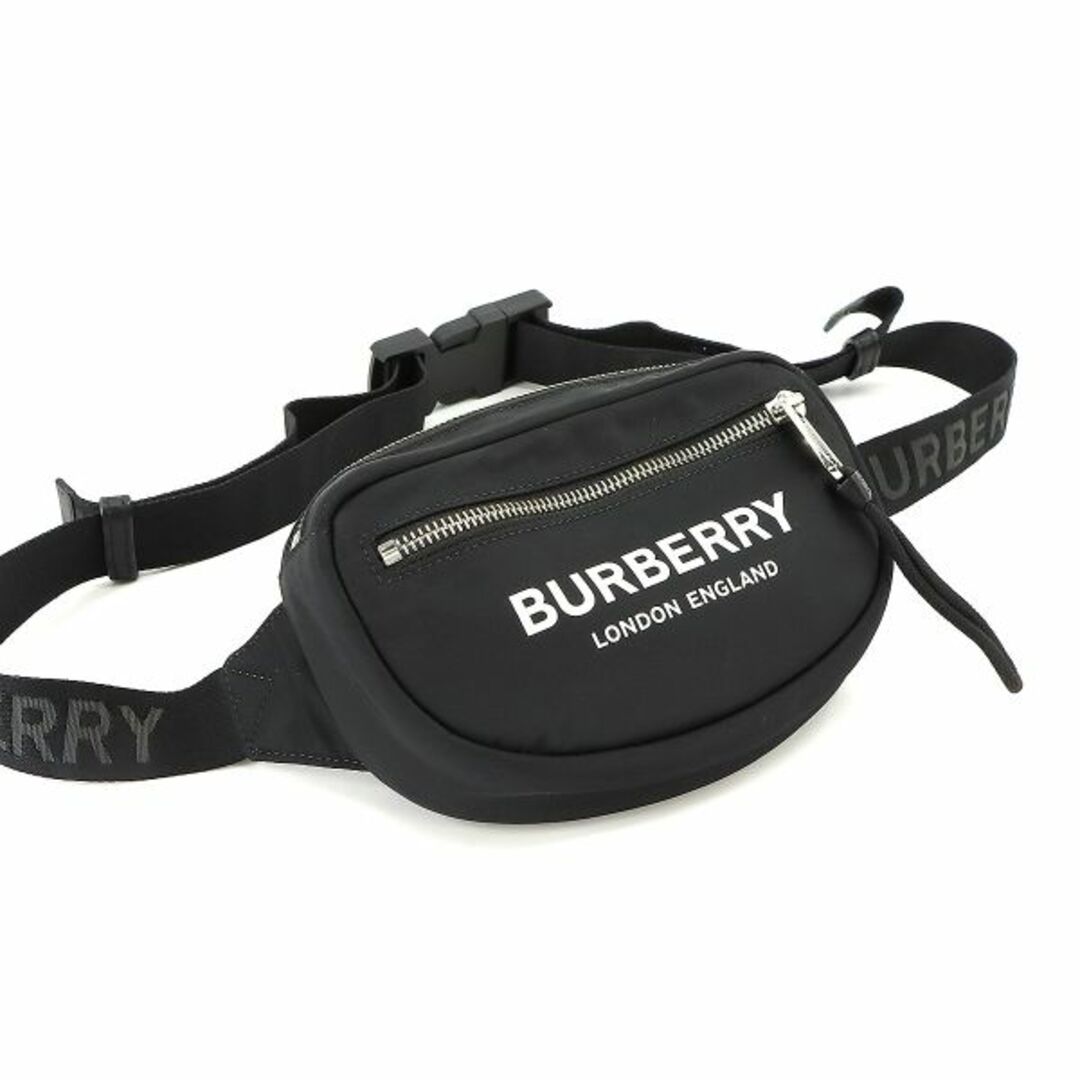 BURBERRY(バーバリー)のバーバリー BURBERRY ボディ バッグ ウエストポーチ ナイロン ブラック シルバー 金具 8021091 VLP 90226857 レディースのバッグ(ボディバッグ/ウエストポーチ)の商品写真