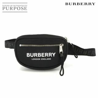 バーバリー(BURBERRY)のバーバリー BURBERRY ボディ バッグ ウエストポーチ ナイロン ブラック シルバー 金具 8021091 VLP 90226857(ボディバッグ/ウエストポーチ)