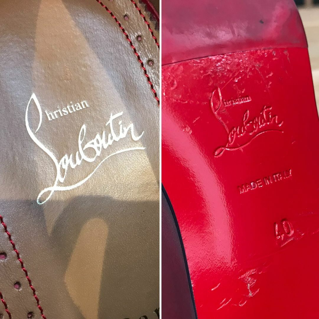 Christian Louboutin(クリスチャンルブタン)の超美品 ルブタン グレゴ ドレスシューズ ビジネス 革靴 40 ボルドー カーフ メンズの靴/シューズ(ドレス/ビジネス)の商品写真