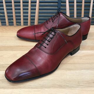 クリスチャンルブタン(Christian Louboutin)の超美品 ルブタン グレゴ ドレスシューズ ビジネス 革靴 40 ボルドー カーフ(ドレス/ビジネス)