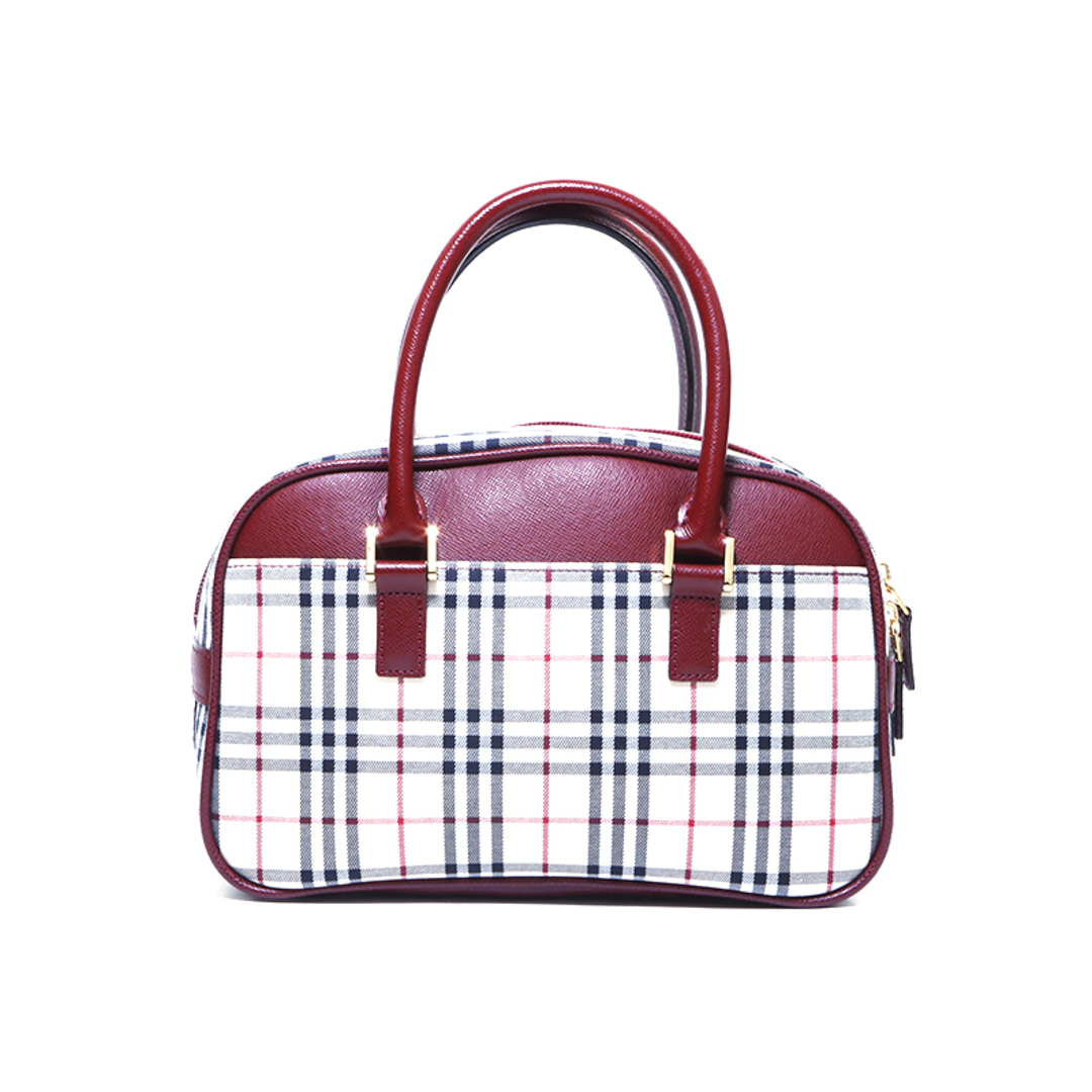 BURBERRY(バーバリー)のバーバリー BURBERRY ノバチェック  ハンドバッグ キャンバス レディースのバッグ(ハンドバッグ)の商品写真