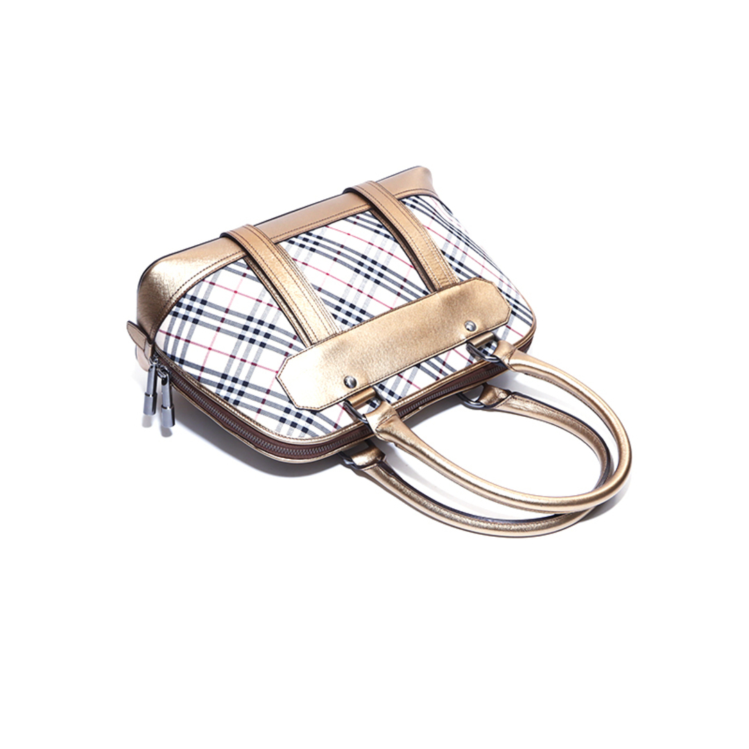 BURBERRY(バーバリー)のバーバリー BURBERRY ノバチェック ハンドバッグ キャンバス レディースのバッグ(ハンドバッグ)の商品写真