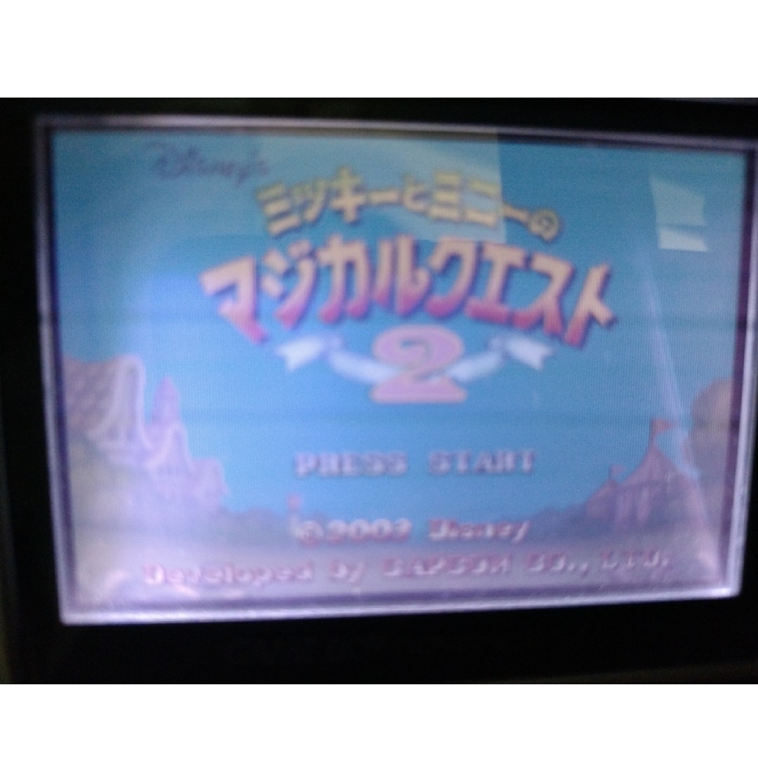 ゲームボーイアドバンス(ゲームボーイアドバンス)のミッキーとミニーのマジカルクエスト2 GBA エンタメ/ホビーのゲームソフト/ゲーム機本体(携帯用ゲームソフト)の商品写真