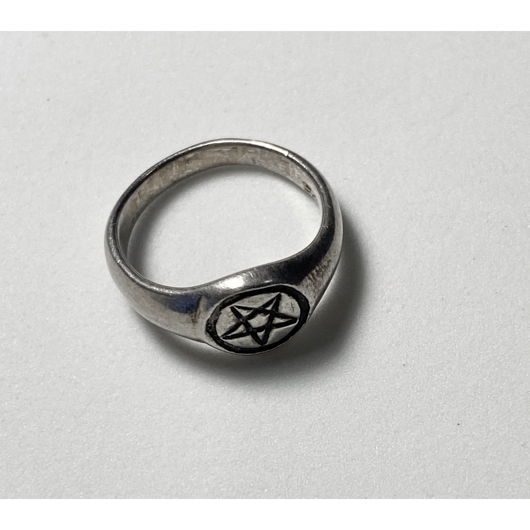 オーバルシルバー925リング 五芒星オーバル　銀　指輪　魔術師リング3Q-2a1 メンズのアクセサリー(リング(指輪))の商品写真