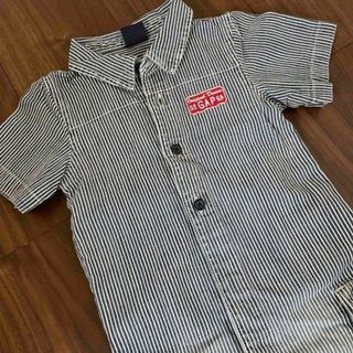 ベビーギャップ(babyGAP)のベビーギャップ✨ストライプカバーオール✨つなぎ90(Tシャツ/カットソー)