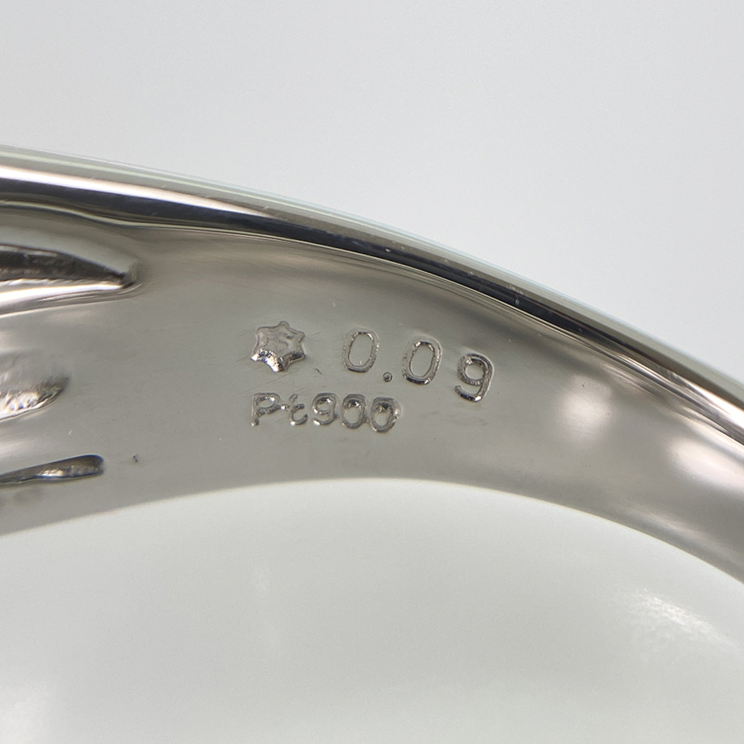 リング Pt900 ピンクトパーズ ダイヤモンド 13号(53) レディースのアクセサリー(リング(指輪))の商品写真