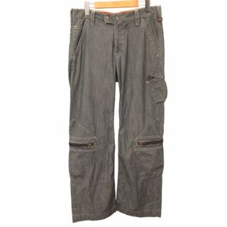 アルマーニジーンズ(ARMANI JEANS)のアルマーニ ジーンズ 90s アーカイブ テックパンツ グレー 約L IBO48(スラックス)