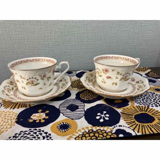 ノリタケ(Noritake)のノリタケ　コンテンポラリーファインチャイナ　ティーカップ　ペア(食器)