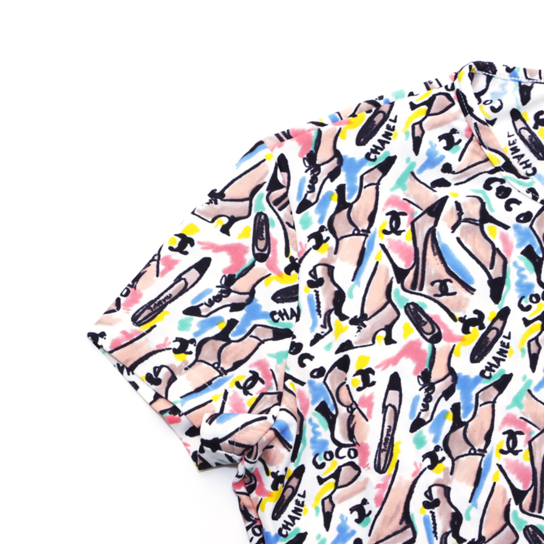 CHANEL(シャネル)のシャネル CHANEL ココマーク パンプス柄 P95 半袖Ｔシャツ レディースのトップス(Tシャツ(半袖/袖なし))の商品写真