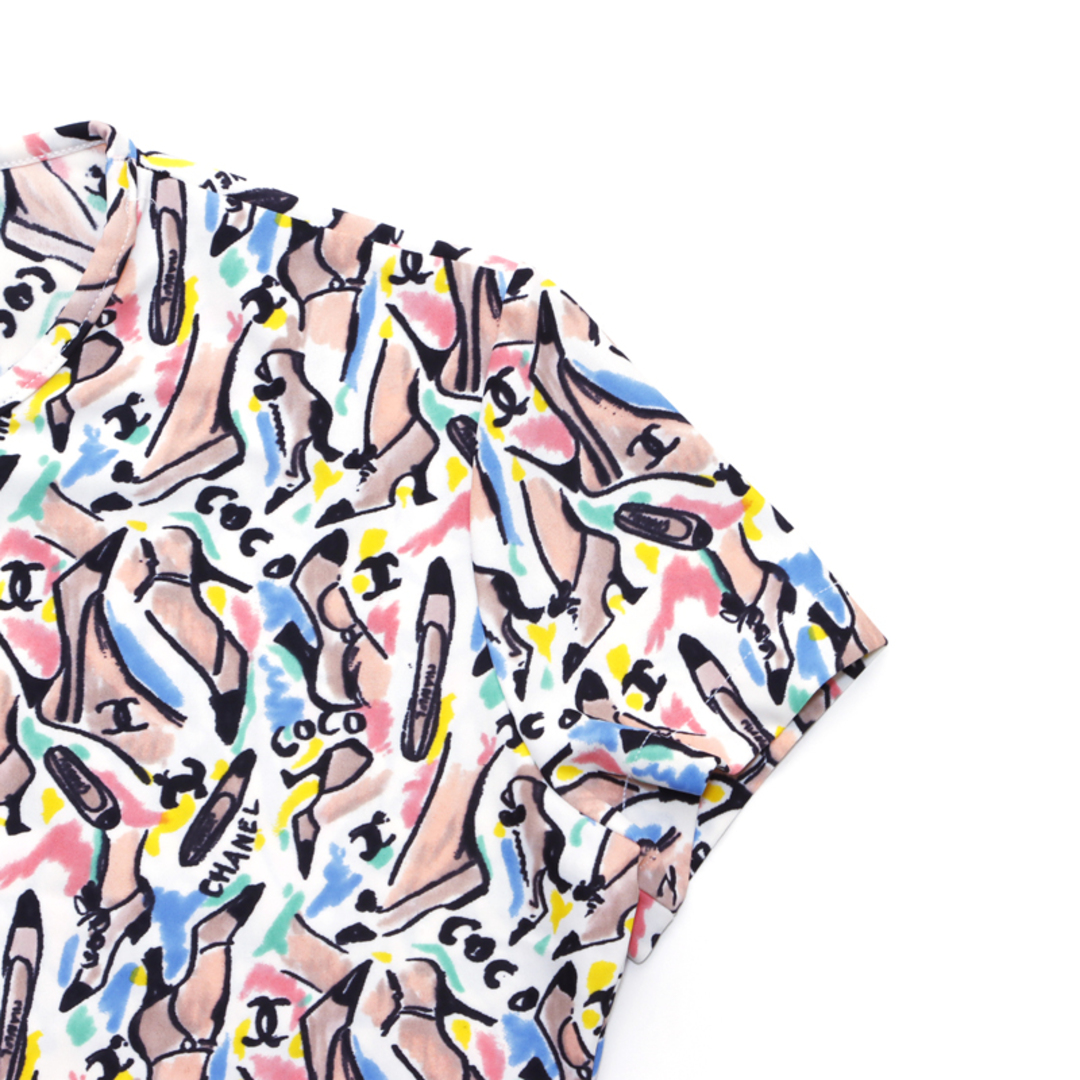 CHANEL(シャネル)のシャネル CHANEL ココマーク パンプス柄 P95 半袖Ｔシャツ レディースのトップス(Tシャツ(半袖/袖なし))の商品写真