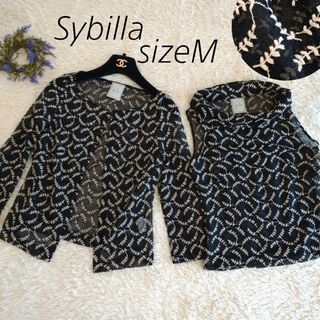 Sybilla - Sybilla 半袖トップス tシャツ オフショル ブラウス L【CT65