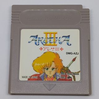 ゲームボーイ(ゲームボーイ)のジャンク品　アレサ３　ゲームボーイソフト(携帯用ゲームソフト)