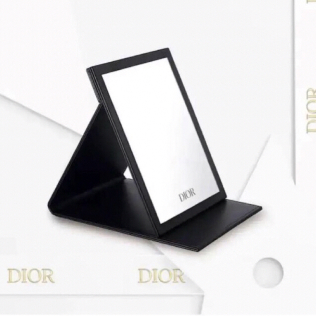 Dior(ディオール)の新品未使用　Dior ディオール スタンドミラー ミラー 鏡 ブラック　 インテリア/住まい/日用品のインテリア小物(卓上ミラー)の商品写真