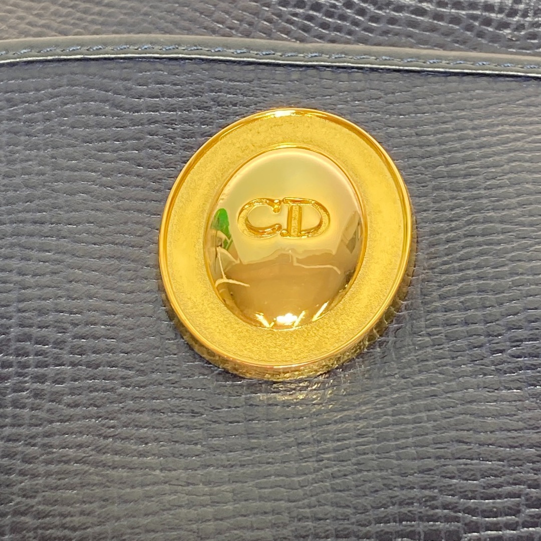 Christian Dior(クリスチャンディオール)の◎◎Christian Dior クリスチャンディオール ショルダーバッグ オーバル CD ゴールド金具 ネイビー レディースのバッグ(その他)の商品写真