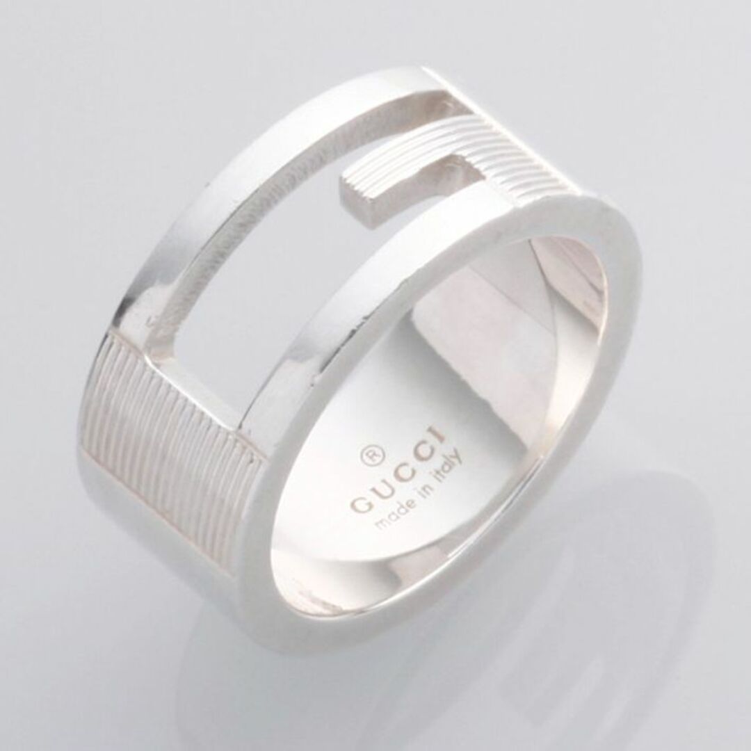 Gucci(グッチ)のS8247M 美品 グッチ Gマーク Ag925 リング サイズ9 ITALY製 レディースのアクセサリー(リング(指輪))の商品写真