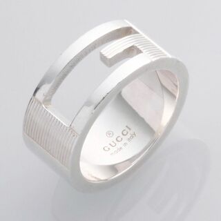 グッチ(Gucci)のS8247M 美品 グッチ Gマーク Ag925 リング サイズ9 ITALY製(リング(指輪))