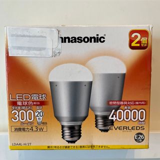 パナソニック(Panasonic)のパナソニック LDA4L-H/2T 4.3W 20形 2個入 (電球色相当)(蛍光灯/電球)