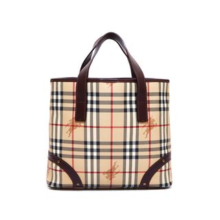 バーバリー(BURBERRY)のバーバリー BURBERRY ノバチェック ハンドバッグ PVC(ハンドバッグ)