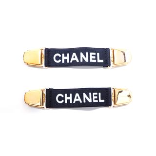 シャネル(CHANEL)のシャネル CHANEL ロゴ アームバンド ミニ サスペンダー 94P 1994年 ブレスレット(ブレスレット/バングル)