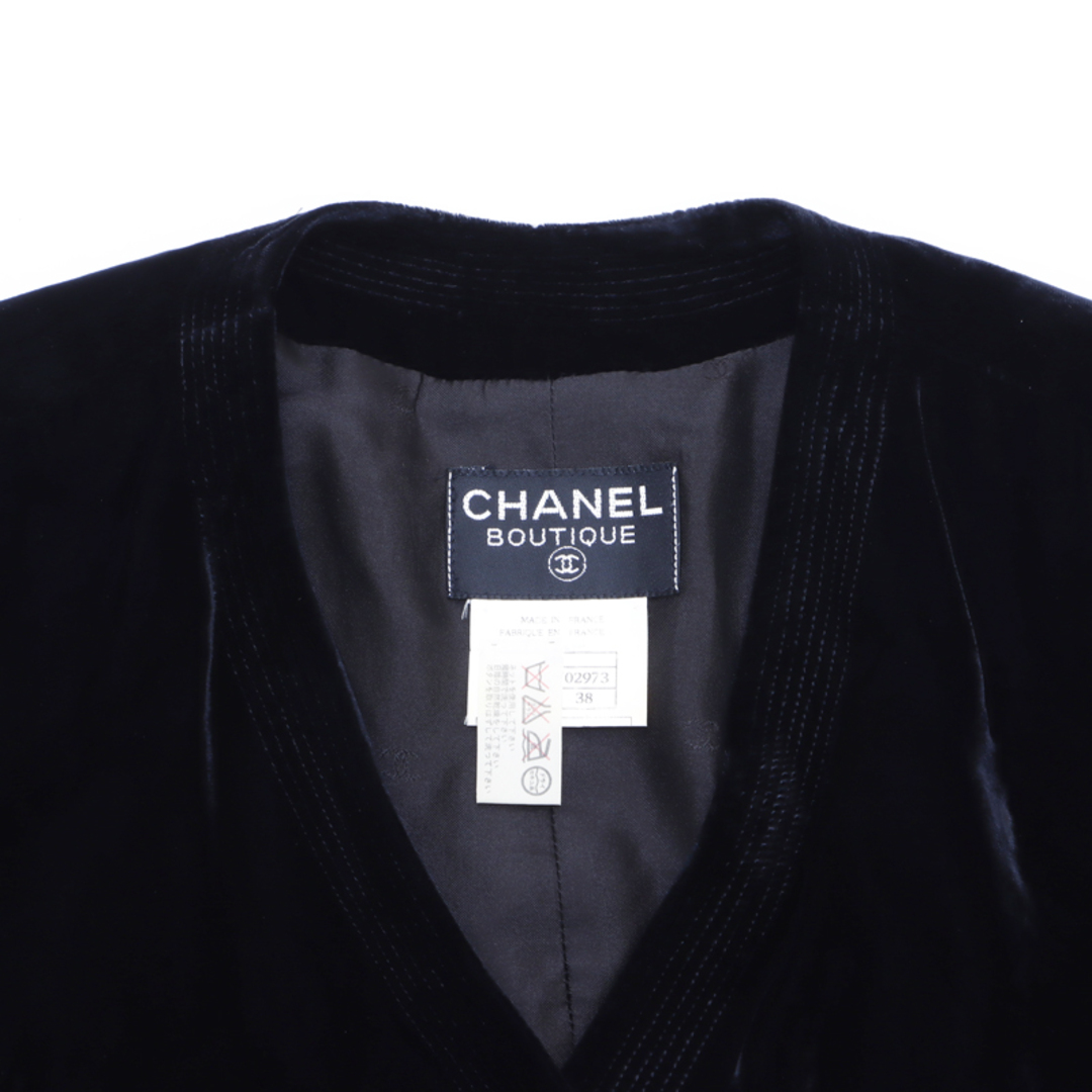 CHANEL(シャネル)のシャネル CHANEL グリポアボタン ベロア 96A 半袖シャツ レディースのトップス(シャツ/ブラウス(半袖/袖なし))の商品写真