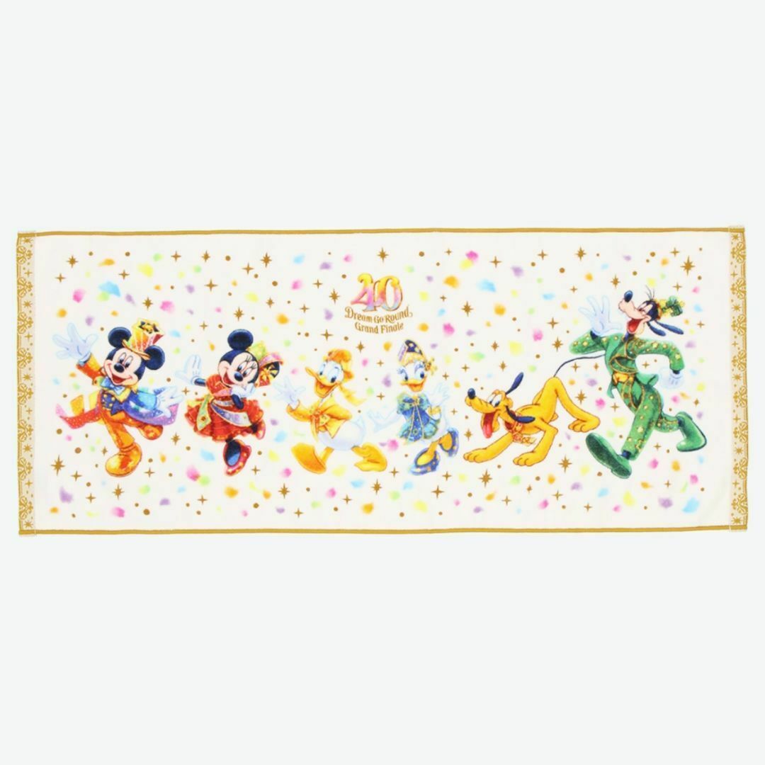 Disney(ディズニー)のディズニー フェイスタオル 40周年 グランドフィナーレ エンタメ/ホビーのおもちゃ/ぬいぐるみ(キャラクターグッズ)の商品写真