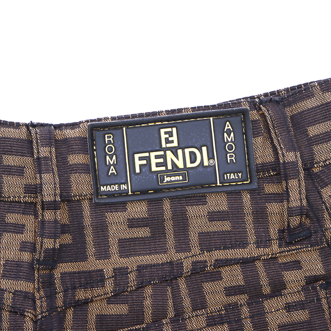 FENDI(フェンディ)のフェンディ FENDI ズッカ 総柄 コットン タイト size40 ミニスカート レディースのスカート(ミニスカート)の商品写真