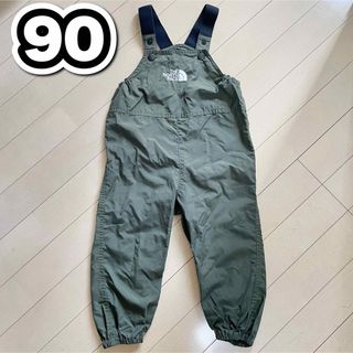 ザノースフェイス(THE NORTH FACE)の【美品】ノースフェイス　キッズ　オーバーオール　グリーン　90 (その他)